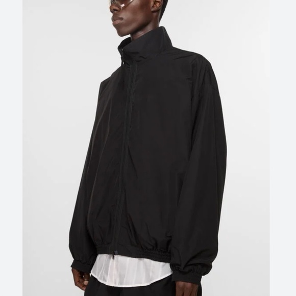 Ermenegildo Zegna Z Sport Windbreaker jacket Microlite Foiled Hoodie Black XXL - Picture 1 of 11